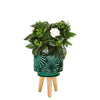 Plant pot Ceramic With Wooden Legs (Yse595)