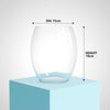 Modern Clear Glass Vase Planter