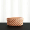 Textured Oval Pot Modern Indoor Bubble Planter